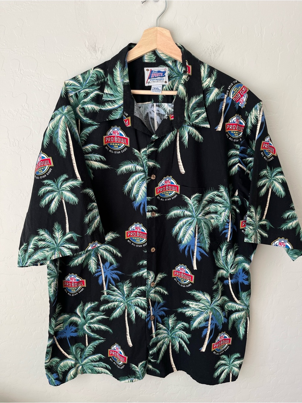 Reyn Spooner Hawaiin NFL pro bowl 2005 all star game button up shirt XXL